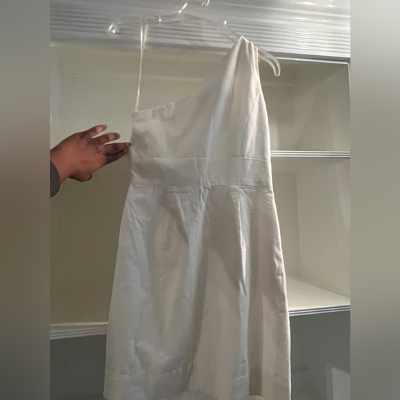 Shoshanna one shoulder dress with beaded neckline - Picture 3 of 12